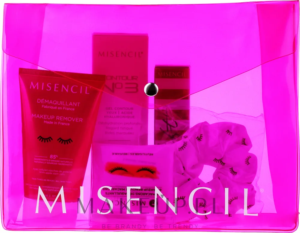 Набор Misencil Summer Pouch средство для снятия макияжа тушь гель для глаз и аксессуары 120+10+10 мл