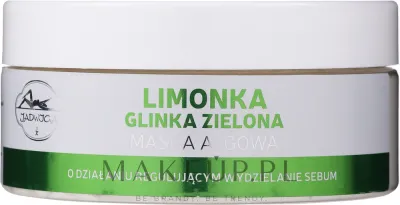 Jadwiga Lime & Green Clay Face Mask — водорослевая маска с зелёной глиной для регуляции себума