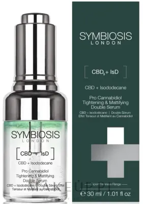 Сыворотка для лица Symbiosis London Pro Cannabidiol двойная укрепляющая матирующая с CBD 30 мл