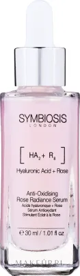 Сыворотка для лица Symbiosis London Anti-Oxidising Rose Radiance антиоксидантная с розой и витамином C 30 мл