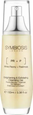 Рассветляющий очищающий гель для лица Symbiosis London White Peony, 100 мл, Великобритания