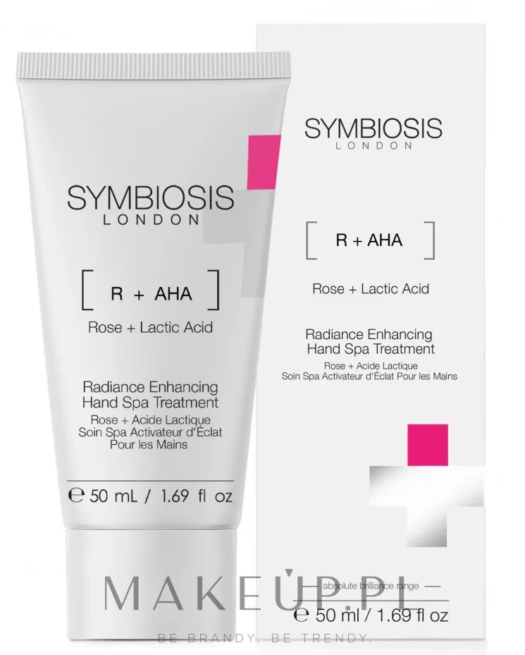Крем для рук Symbiosis London Radiance Enhancing с молочной кислотой и экстрактом розы 50 мл