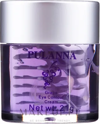 Крем для кожи вокруг глаз Pulanna Grape Eye Contour Cream с экстрактом винограда и гиалуроновой кислотой, 21 г