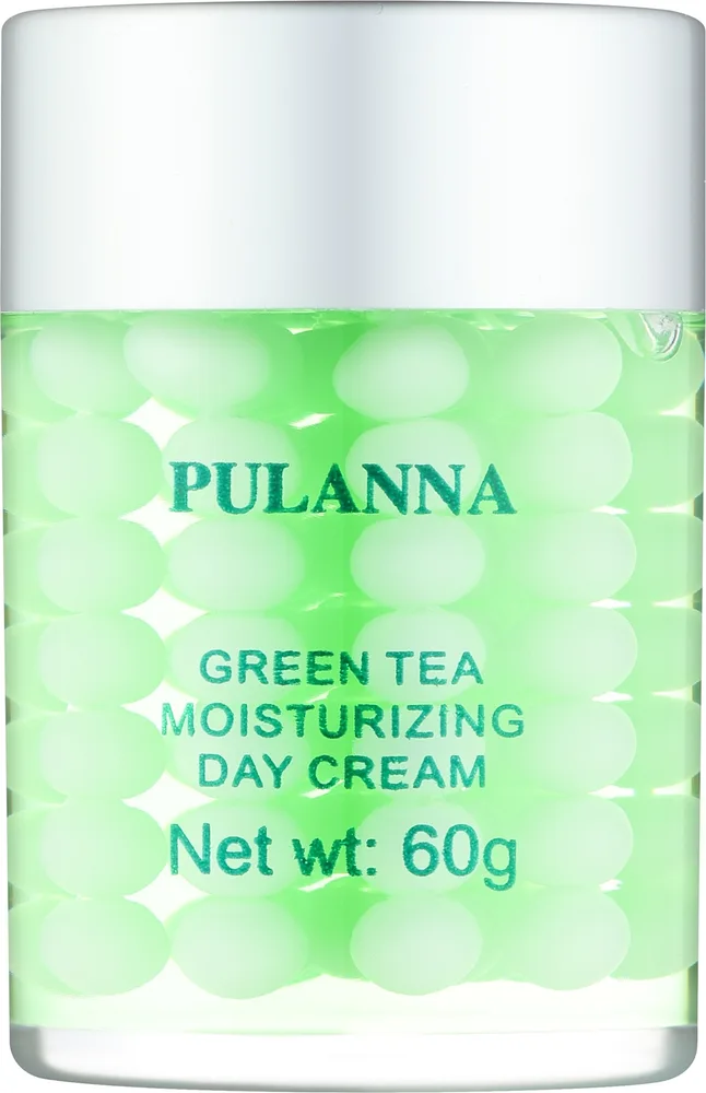 Крем для лица Pulanna Green Tea с зелёным чаем дневной увлажняющий 60 г
