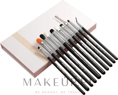 Eigshow Beauty Eigshow Eye Brush Kit Bright Silver - Набор кистей для макияжа Eigshow Eye Brush Kit Bright Silver веганский