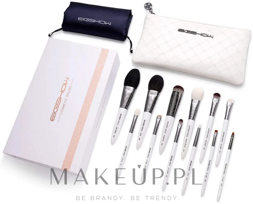 Набор кистей для макияжа Eigshow Beauty Classic Makeup Brush Kit Light Gun Black 12 шт