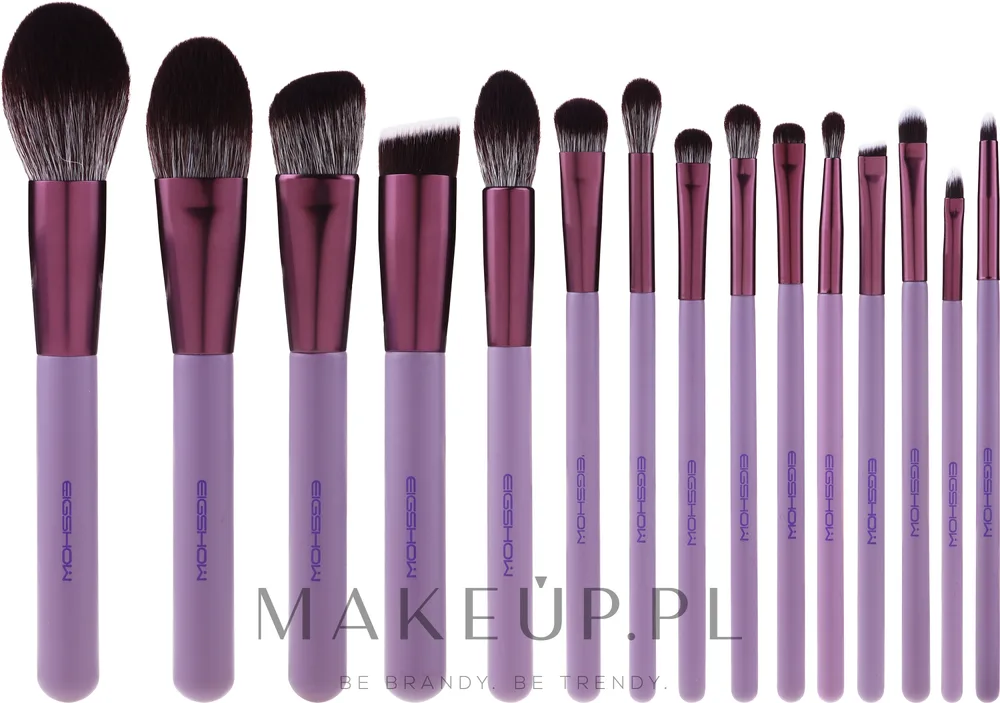 Набор кистей для макияжа Eigshow Beauty Smoke Purple Brush Kit 15 шт