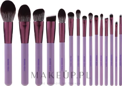 Набор кистей для макияжа Eigshow Beauty Smoke Purple Brush Kit 15 шт