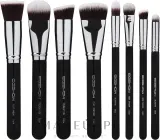 Eigshow Beauty Eigshow Sculpt And Blend Brush Kit Bright Silver - Набор кистей для макияжа Eigshow Sculpt And Blend Brush Kit Bright Silver 8 шт — фото 3