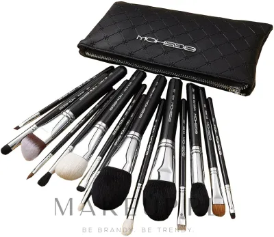 Набор кистей для макияжа Eigshow Beauty Master Series Classic Brush Kit Bright Silver 15 шт