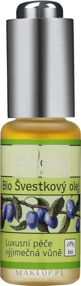 Масло сливы Saloos Vegetable Organic органическое для кожи, волос и ногтей 50 мл