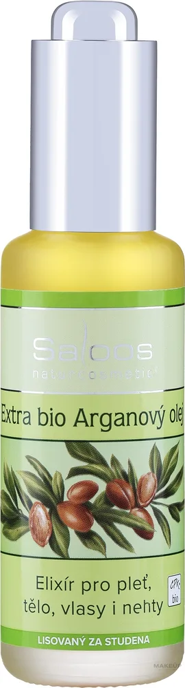 Масло арганы Saloos Vegetable Organic органическое холодного отжима для сухой кожи 50 мл