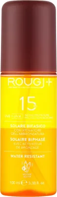 Rougj+ Two-Phase Sun Lotion Medium Protection With Tanning Activator — двухфазный бальзам-активатор загара SPF 15, 100