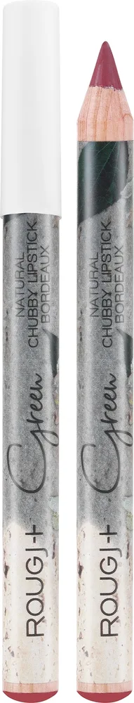 Помада-карандаш для губ Rougj+ Green Natural Chubby, оттенок Bordeaux