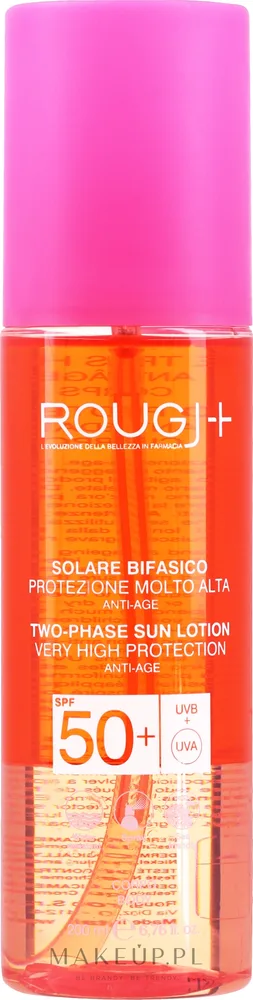 Rougj+ Solar Biphase Anti-Age — двухфазный бальзам для загара против морщин SPF 50, 200 мл