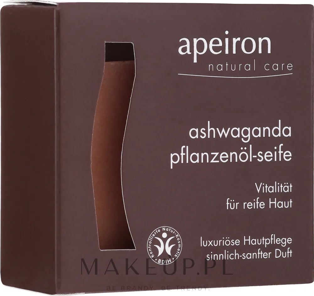Мыло Apeiron Natural Care Ashwaganda с ашвагандой, 100 г