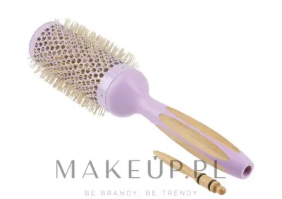 Круглая щётка для укладки волос Ilu Hair Brush BambooM Round 43 мм бамбук
