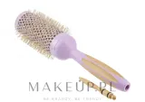 Круглая щётка для укладки волос Ilu Hair Brush BambooM Round 43 мм бамбук — фото 1