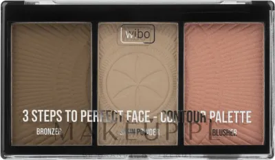 Палетка для контуринга лица Wibo 3 Steps To Perfect Face Contour Palette