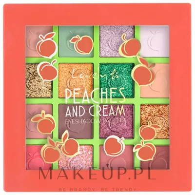 Палетка теней для век Lovely Peaches & Cream Eyeshadow Palette 16 оттенков