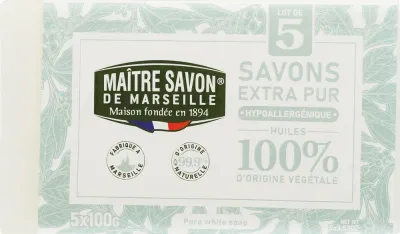Марсельское мыло Maitre Savon De Marseille Ecocert Extra Pur, 300 г