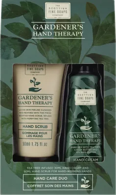 Набор для рук Scottish Fine Soaps Gardeners Therapy скраб и крем с маслом ши миндалем и оливой 50+30 мл