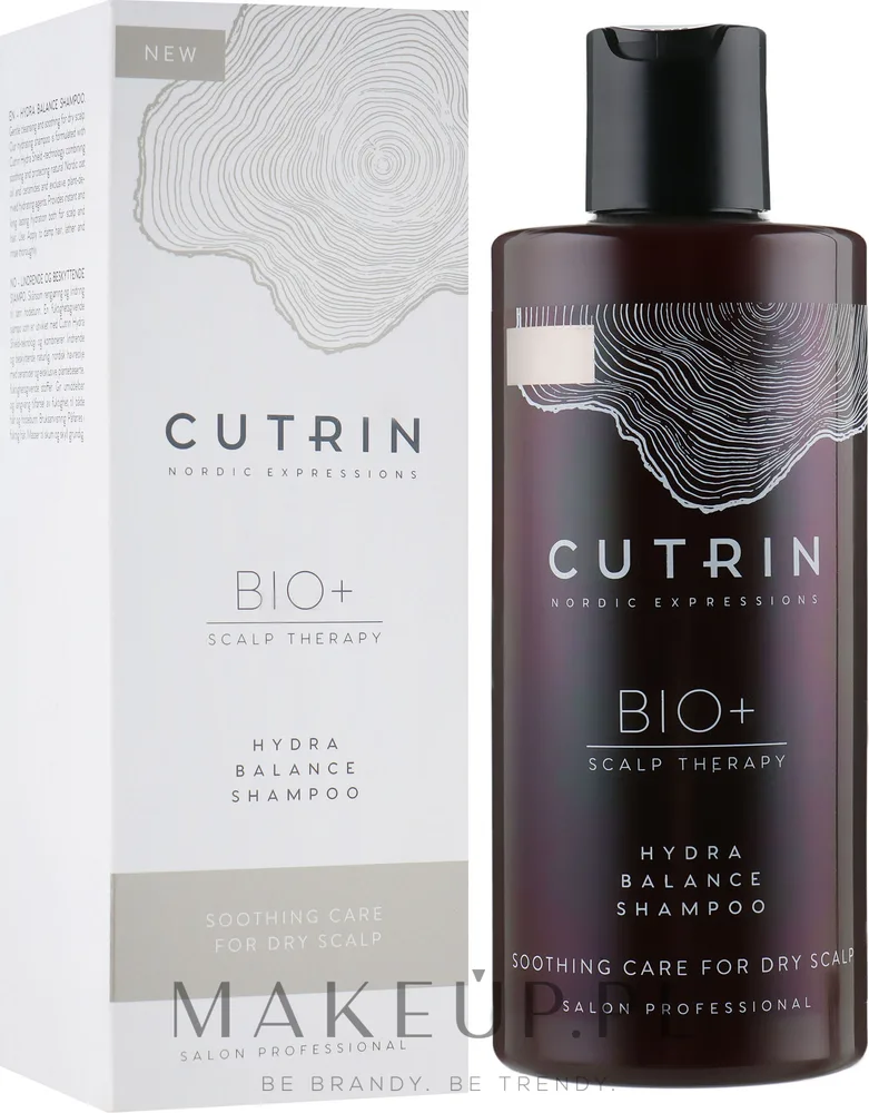 Шампунь Cutrin Bio+ Hydra Balance успокаивающий с керамидами для сухой кожи головы 50 мл