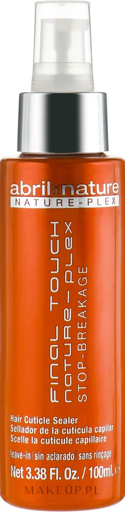 Термозащитное масло для лёгкого расчёсывания волос Abril et Nature Nature-Plex Final Touch, 100 мл