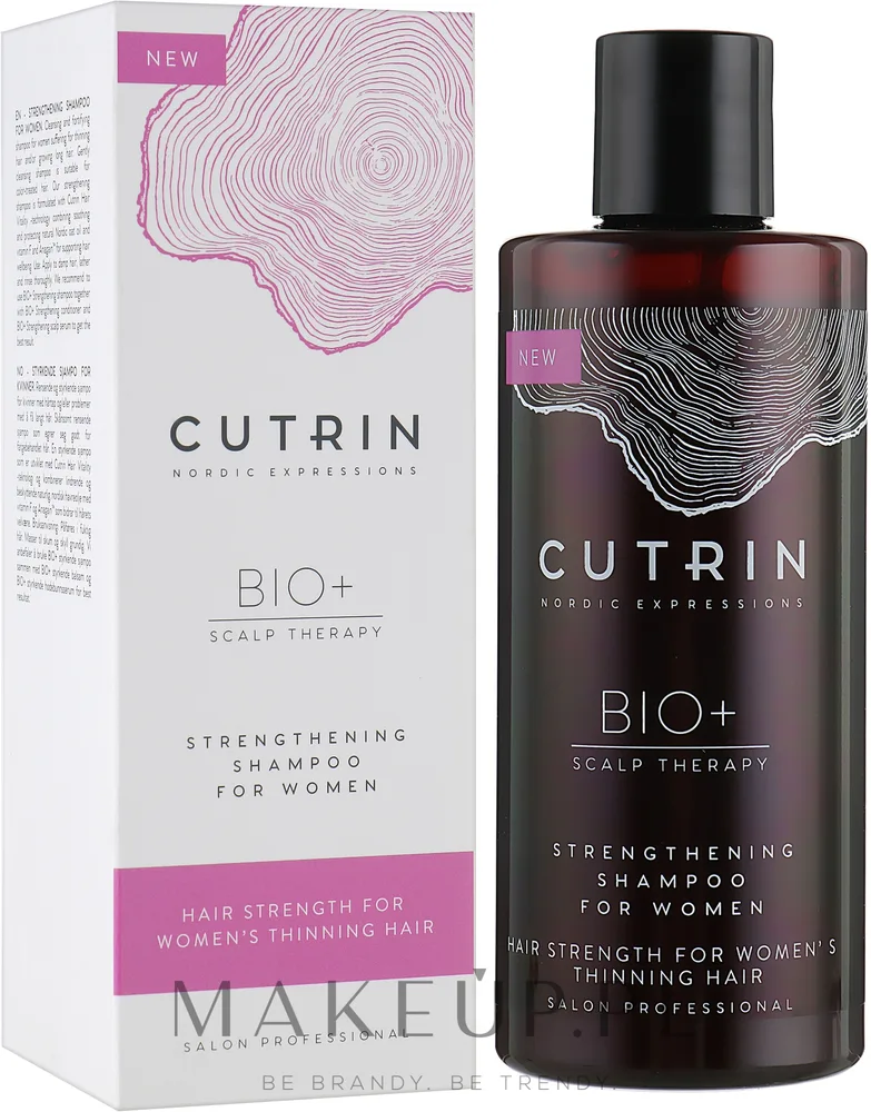 Шампунь Cutrin Bio+ Strengthening укрепляющий с овсом, розмарином и витаминами C и E 250 мл