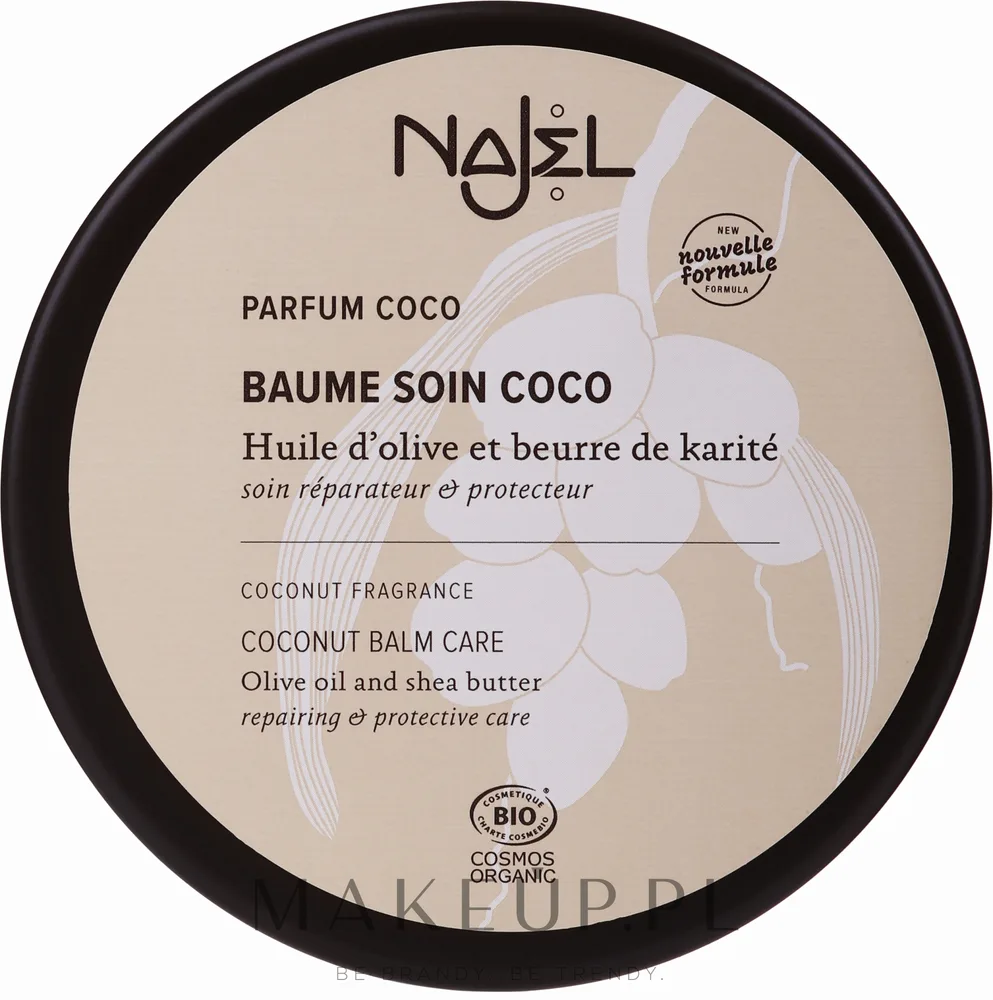 Najel Parfum Coco — кокосовый бальзам для ухода за кожей и волосами, 100 г