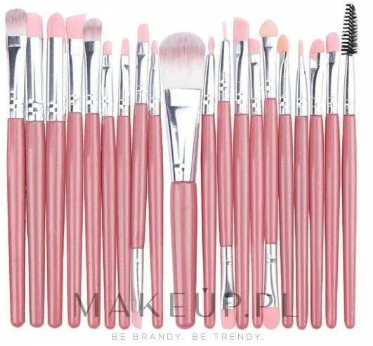 Набор кистей для макияжа Deni Carte Makeup Brush Set Pink 20 шт. розовый