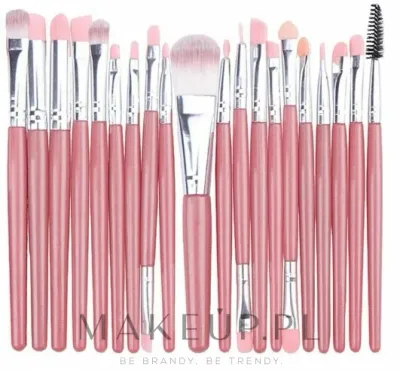 Набор кистей для макияжа Deni Carte Makeup Brush Set Pink 20 шт. розовый