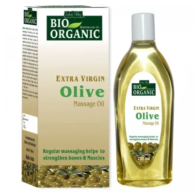 Массажное масло оливы Indus Valley Bio Organic Extra Virgin для лица, тела и волос