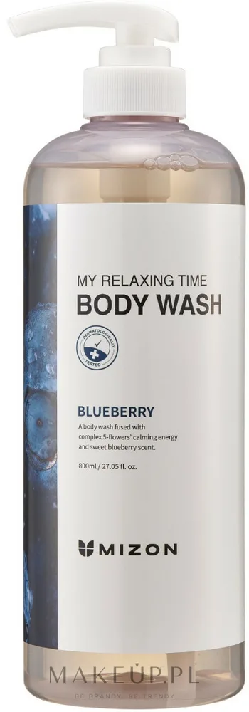 Увлажняющий гель для душа Mizon My Relaxing Time с черникой Blueberry, 800 мл