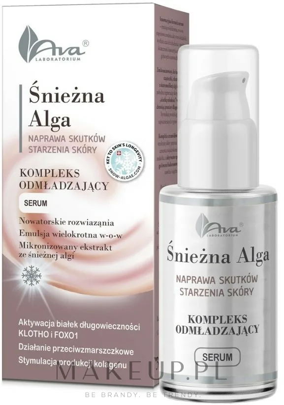 Сыворотка для лица AVA Laboratorium Snow Algae Rejuvenating Complex омолаживающая со снежной водорослью 30 мл