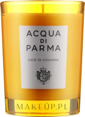 Acqua di Parma Luce di Colonia / Ароматическая свеча в стекле, цитрусово-древесный аромат