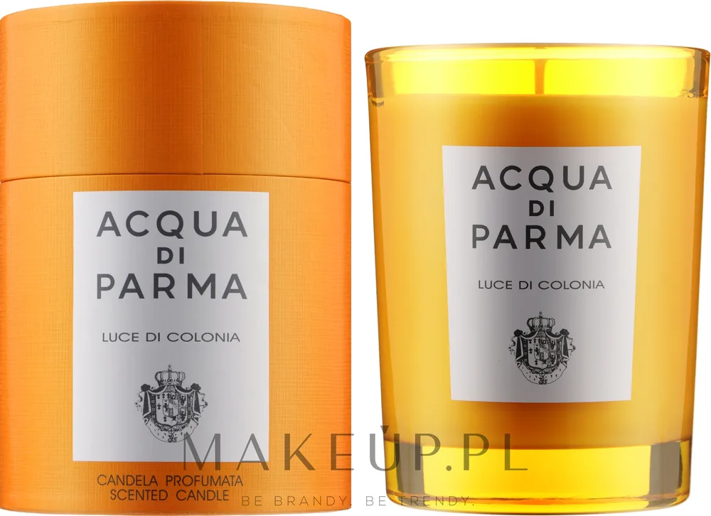 Acqua di Parma Luce di Colonia / Ароматическая свеча в стекле, цитрусово-древесный аромат