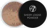 Рассыпчатая пудра W7 Sheer Loose Powder для лица матирующая, 16 г, оттенок Biscuit — фото 1