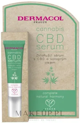 Сыворотка для лица Dermacol Cannabis CBD с конопляным маслом, каннабидиолом и ниацинамидом 12 мл