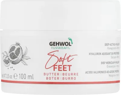 Масло для стоп и ног Gehwol Fusskraft Soft Feet Butter смягчающее, с экстрактом граната, 100 мл