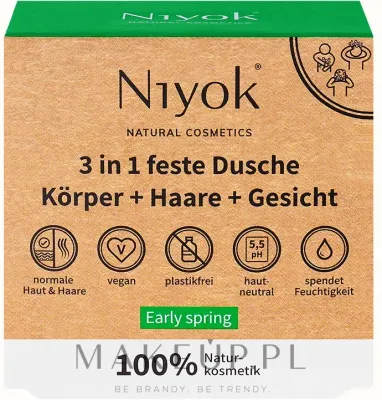 Мыло для тела и волос Niyok 3in1 Early Spring ранняя весна, 80 г
