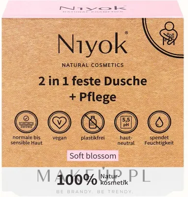 Мыло для рук и тела Niyok 2in1 Soft Flower нежный цветок, 80 г
