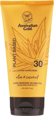 Australian Gold Plant Based Sunscreen Lotion SPF 30 — солнцезащитный бальзам для тела на растительной основе SPF 30, 177 мл