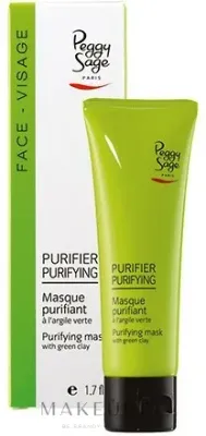 Peggy Sage Purifying Mask With Green Clay — очищающая маска для лица с зелёной глиной, 50 мл
