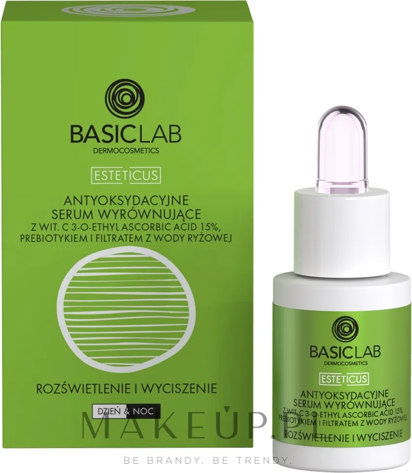 BasicLab Dermocosmetics BasicLab Dermocosmetics Esteticus - Сыворотка для лица BasicLab Esteticus антиоксидантная выравнивающая с витамином C 15% и глутатионом
