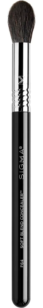 Большая кисть для консилера Sigma Beauty Soft Blend F64 из ворса SigmaTech мягкая