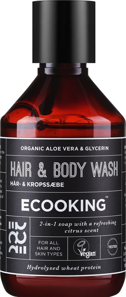 Гель для душа и шампунь 2 в 1 для мужчин Ecooking Men Hair & Body Wash, 250 мл