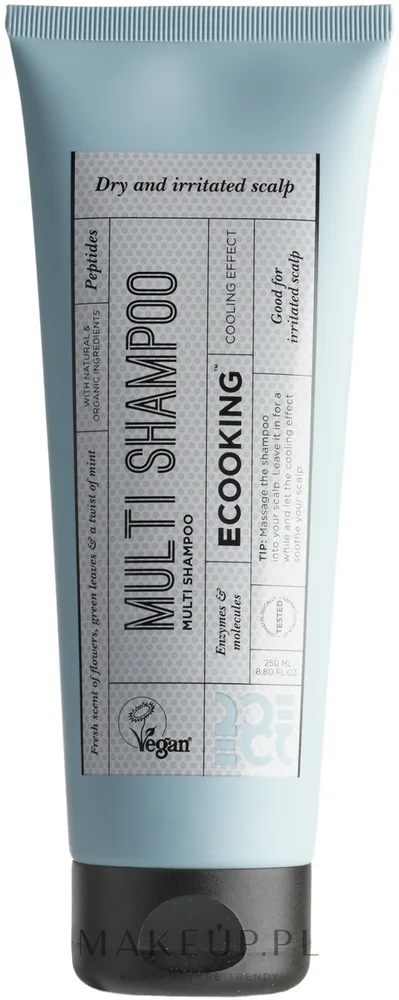 Шампунь Ecooking Multi Shampoo Cooling Effect успокаивающий охлаждающий эффект 250 мл