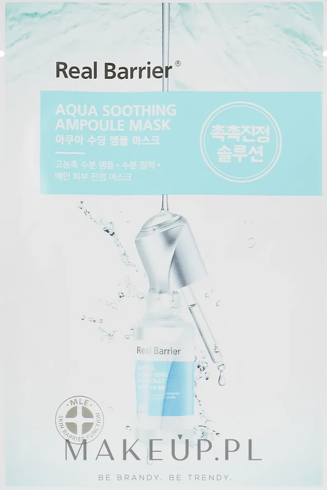 Real Barrier Aqua Soothing Ampoule Mask — успокаивающая ампульная маска для лица, 10 х 28 мл, оттенок 10 x 28 мл