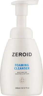 Zeroid Foaming Cleanser гипоаллергенная увлажняющая пенка для умывания сухой и чувствительной кожи 240 мл